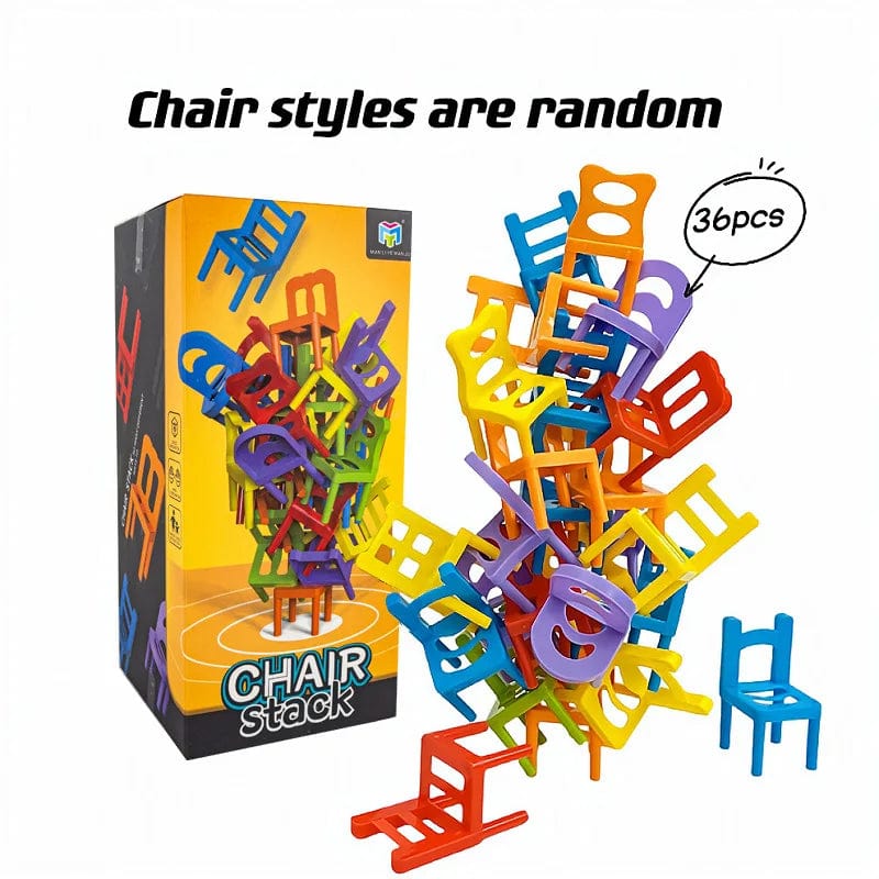 Planet Gates 24-42pc children's puzzle folding chair toy parent-child interactive game for kids chair stack party game juego social games