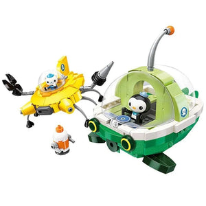 Planet Gates 3712 / no gift  box Anime octonauts Octopod GUP Building Blocks Action Figures Ocean creatures Toy Bricks Friend Interaction Kids Toys