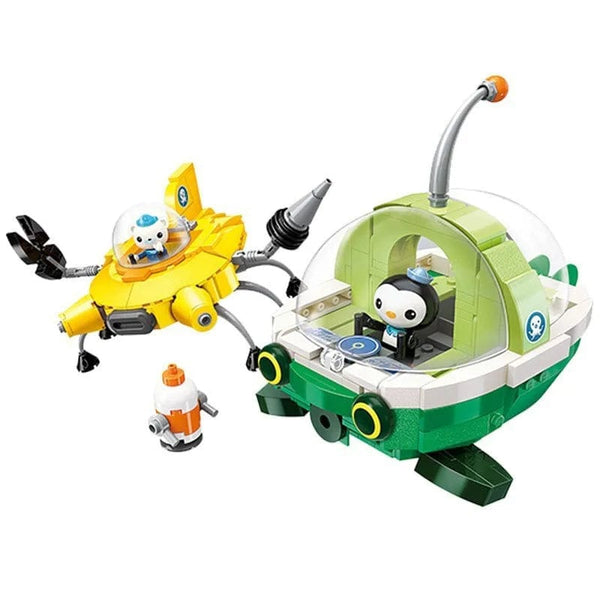 Planet Gates 3712 / no gift  box Anime octonauts Octopod GUP Building Blocks Action Figures Ocean creatures Toy Bricks Friend Interaction Kids Toys