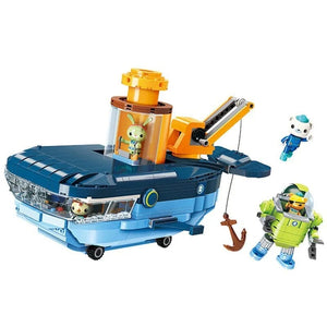 Planet Gates 3714 / no gift  box Anime octonauts Octopod GUP Building Blocks Action Figures Ocean creatures Toy Bricks Friend Interaction Kids Toys