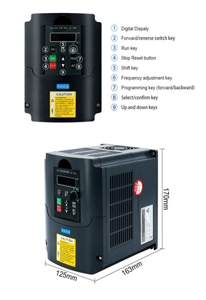 Planet Gates 380v / brazil Sales Water Cooling Spindle Motor Kit 2.2kw 2200w  Round Spindle 24000RPM + VFD Inverter With RS485 + 13pcs ER20 For CNC Milling