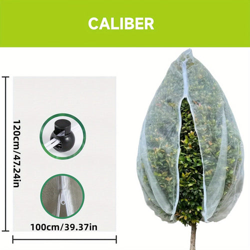 Planet Gates 39.37*47.24in(100*120cm) 1pc, Garden Netting, Insect Bird Barrier Netting Mesh With Drawstring And Zipper, Garden Bug Netting Plant Cover Fruit Tree Net For Protect Plant Fruits Citrus Flower From Insect Bird Eating