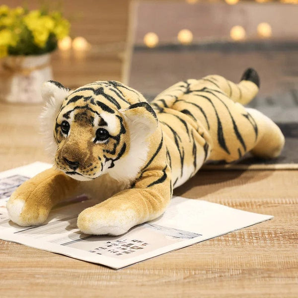 Planet Gates 39-58cm Simulation Lion Tiger Leopard Plush Toys Home Decor Stuffed Cute Animals Dolls Soft Real Like Pillow for Kids Boys Gift