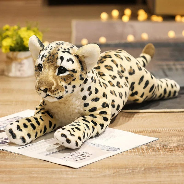 Planet Gates 39-58cm Simulation Lion Tiger Leopard Plush Toys Home Decor Stuffed Cute Animals Dolls Soft Real Like Pillow for Kids Boys Gift