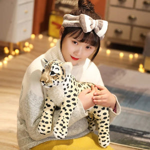 Planet Gates 39-58cm Simulation Lion Tiger Leopard Plush Toys Home Decor Stuffed Cute Animals Dolls Soft Real Like Pillow for Kids Boys Gift