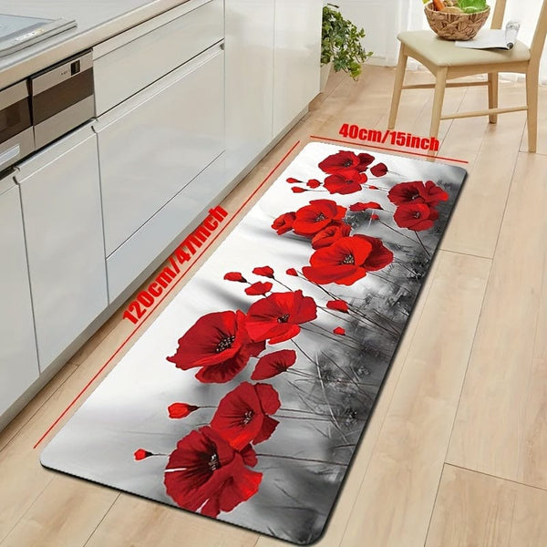 Planet Gates 39.98 X 119.99cm 1pc Rectangle Kitchen Rug - Non-Slip, Waterproof, And Dirt-Resistant Kitchen Floor Mat - Machine Washable Rugs Perfect For Living Room, Laundry, And Bathroom - Enhance Room Decor And Protect Floors Mats