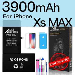Planet Gates 3900mAh For iXS Max PINZHENG Battery For iPhone X XR XS 11 12 13 Mini Max Pro Promax Real High Capacity Replacement Bateria Warranty One Year