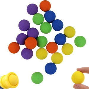 Planet Gates 3cm 30pcs Refill Balls Round Refill Mixed Color Balls for Air Toy Gun Soft Foam Balls Refill Pack Blasters & Replacement Bullet Balls Gift