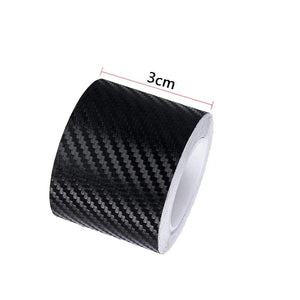 Planet Gates 3CM / 3M DIY Nano 3D Carbon Fiber Car Stickers Door Sill Protector Bumper Tape Car Protector Strip Waterproof Protection Film 1/3/5/7/10M