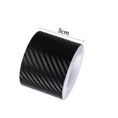 Planet Gates 3CM / 3M DIY Nano 3D Carbon Fiber Car Stickers Door Sill Protector Bumper Tape Car Protector Strip Waterproof Protection Film 1/3/5/7/10M
