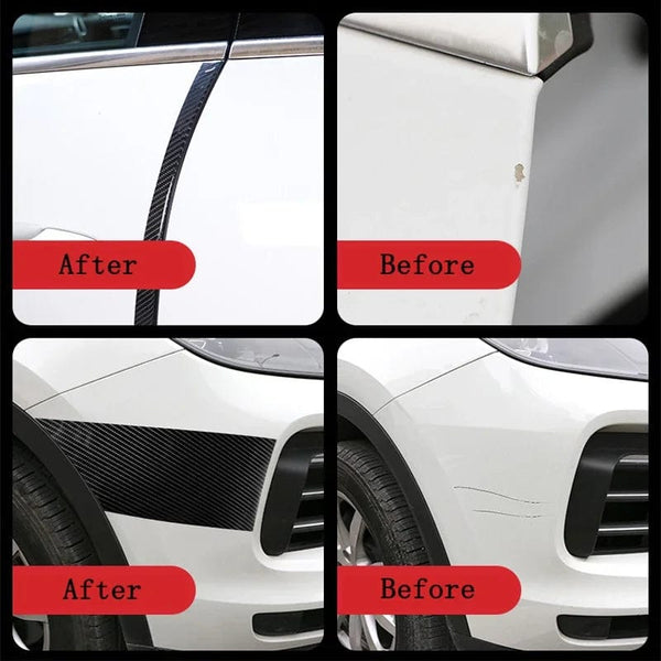 Planet Gates 3CM / 3M DIY Nano 3D Carbon Fiber Car Stickers Door Sill Protector Bumper Tape Car Protector Strip Waterproof Protection Film 1/3/5/7/10M