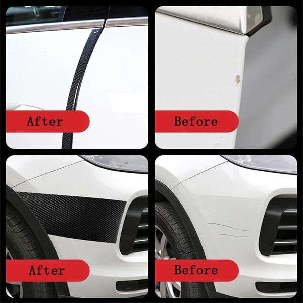 Planet Gates 3CM / 3M DIY Nano 3D Carbon Fiber Car Stickers Door Sill Protector Bumper Tape Car Protector Strip Waterproof Protection Film 1/3/5/7/10M