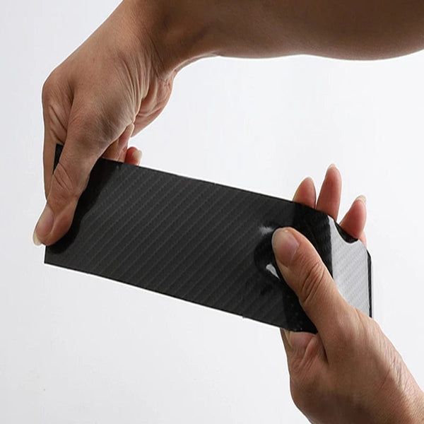 Planet Gates 3CM / 3M DIY Nano 3D Carbon Fiber Car Stickers Door Sill Protector Bumper Tape Car Protector Strip Waterproof Protection Film 1/3/5/7/10M