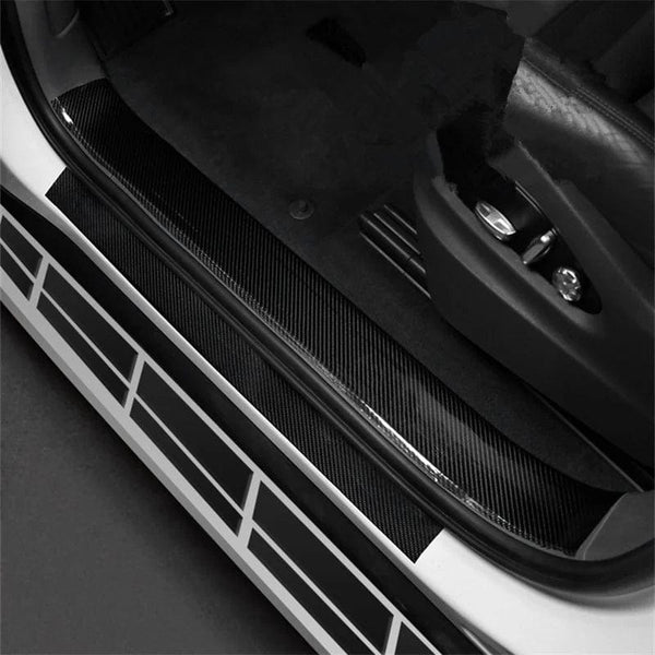 Planet Gates 3CM / 3M DIY Nano 3D Carbon Fiber Car Stickers Door Sill Protector Bumper Tape Car Protector Strip Waterproof Protection Film 1/3/5/7/10M