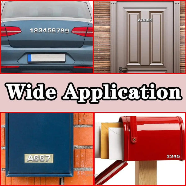 Planet Gates 3D Alphanumeric Metallic Silver Badge Chrome Plated Silver Alphanumeric Logo Car Sticker Car Motorcycle Parts Sticker Decoration