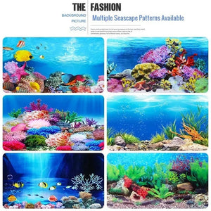 Planet Gates 3d Marine Background for Aquarium Decorations Stickers & Poster Goods Decoration Fish Tanks and Aquariums Accessories Aquascape