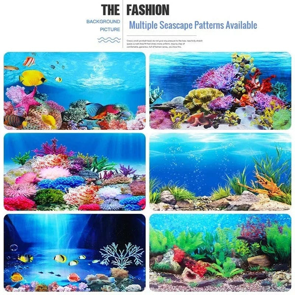 Planet Gates 3d Marine Background for Aquarium Decorations Stickers & Poster Goods Decoration Fish Tanks and Aquariums Accessories Aquascape