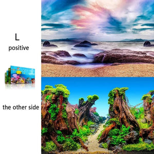 Planet Gates 3d Marine Background for Aquarium Decorations Stickers & Poster Goods Decoration Fish Tanks and Aquariums Accessories Aquascape