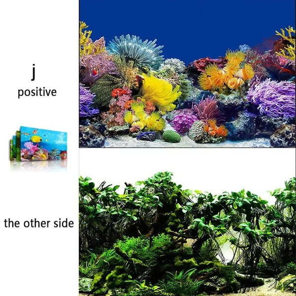 Planet Gates 3d Marine Background for Aquarium Decorations Stickers & Poster Goods Decoration Fish Tanks and Aquariums Accessories Aquascape