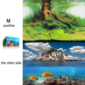 Planet Gates 3d Marine Background for Aquarium Decorations Stickers & Poster Goods Decoration Fish Tanks and Aquariums Accessories Aquascape