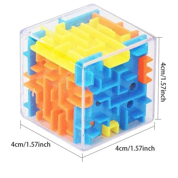 Planet Gates 3D Maze Magic Cube Six-sided Transparent Puzzle Speed Cube Rolling Ball Magic Cubes Maze Toys For Children Stress Reliever Toys