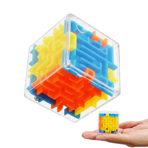 Planet Gates 3D Maze Magic Cube Six-sided Transparent Puzzle Speed Cube Rolling Ball Magic Cubes Maze Toys For Children Stress Reliever Toys