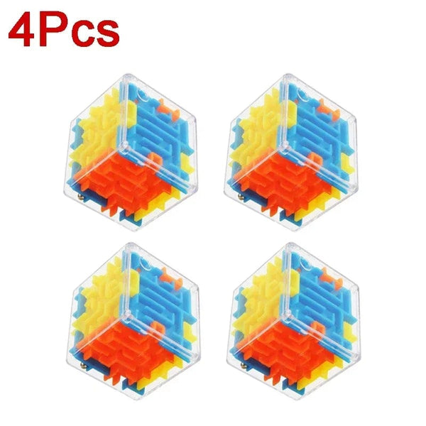 Planet Gates 3D Maze Magic Cube Six-sided Transparent Puzzle Speed Cube Rolling Ball Magic Cubes Maze Toys For Children Stress Reliever Toys