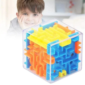 Planet Gates 3D Maze Magic Cube Six-sided Transparent Puzzle Speed Cube Rolling Ball Magic Cubes Maze Toys For Children Stress Reliever Toys
