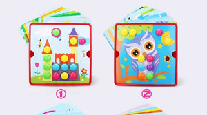 Planet Gates 3D Mushroom Nail Puzzle Jigsaw Toy Montessori Baby Toys Cartoon Animal Puzzles Game Kids Early Educational Toys Children Gifts