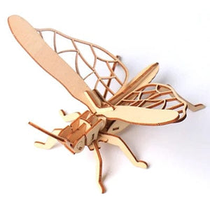 Planet Gates 3D Wooden Insect Puzzle Animal Skeleton Assembly Model Puzzle DIY Wooden Crafts 3D Puzzle STEM Toys Gifts for Kids Adults Teens
