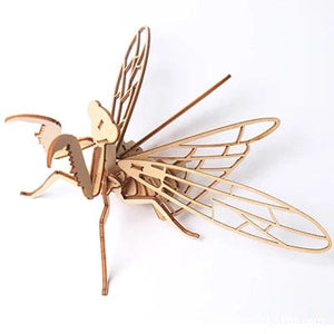 Planet Gates 3D Wooden Insect Puzzle Animal Skeleton Assembly Model Puzzle DIY Wooden Crafts 3D Puzzle STEM Toys Gifts for Kids Adults Teens