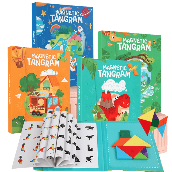 Planet Gates 3D Wooden Magnetic Jigsaw Puzzle Games Geometric Shapes Tangram Toy  Montessori Early Education Sorting For Toys Children Gifts