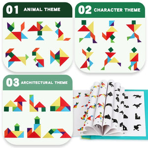 Planet Gates 3D Wooden Magnetic Jigsaw Puzzle Games Geometric Shapes Tangram Toy  Montessori Early Education Sorting For Toys Children Gifts