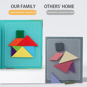 Planet Gates 3D Wooden Magnetic Jigsaw Puzzle Games Geometric Shapes Tangram Toy  Montessori Early Education Sorting For Toys Children Gifts