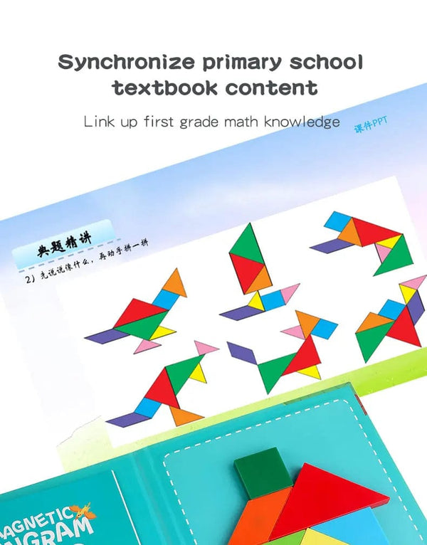 Planet Gates 3D Wooden Magnetic Jigsaw Puzzle Games Geometric Shapes Tangram Toy  Montessori Early Education Sorting For Toys Children Gifts