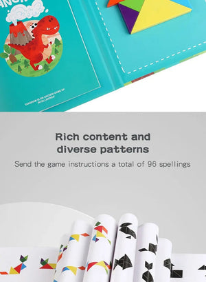 Planet Gates 3D Wooden Magnetic Jigsaw Puzzle Games Geometric Shapes Tangram Toy  Montessori Early Education Sorting For Toys Children Gifts