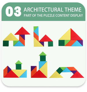 Planet Gates 3D Wooden Magnetic Jigsaw Puzzle Games Geometric Shapes Tangram Toy  Montessori Early Education Sorting For Toys Children Gifts