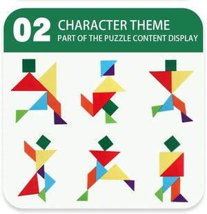 Planet Gates 3D Wooden Magnetic Jigsaw Puzzle Games Geometric Shapes Tangram Toy  Montessori Early Education Sorting For Toys Children Gifts