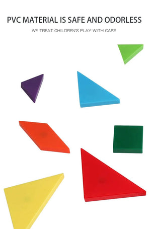 Planet Gates 3D Wooden Magnetic Jigsaw Puzzle Games Geometric Shapes Tangram Toy  Montessori Early Education Sorting For Toys Children Gifts