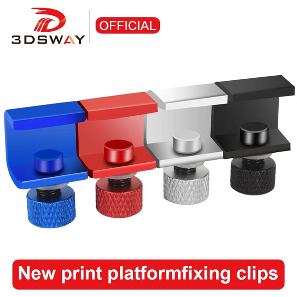 Planet Gates 3DSWAY 3D Printer Parts Platform Clamp Glass Aluminum Plate Ultimaker UM Hotbed Fixing Clip Build Heated Bed Retainer 4pcs 8pcs
