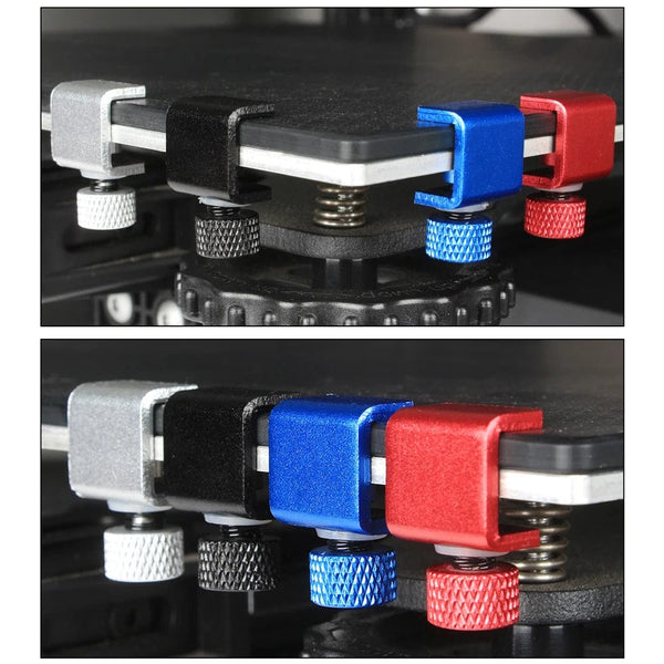Planet Gates 3DSWAY 3D Printer Parts Platform Clamp Glass Aluminum Plate Ultimaker UM Hotbed Fixing Clip Build Heated Bed Retainer 4pcs 8pcs