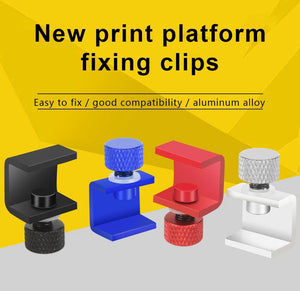 Planet Gates 3DSWAY 3D Printer Parts Platform Clamp Glass Aluminum Plate Ultimaker UM Hotbed Fixing Clip Build Heated Bed Retainer 4pcs 8pcs
