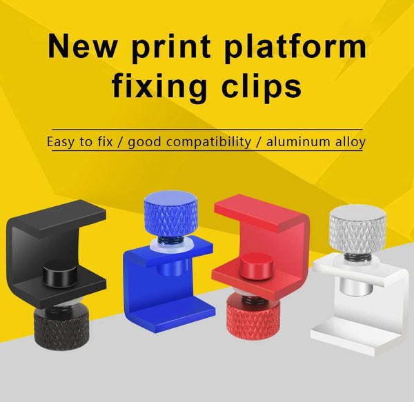 Planet Gates 3DSWAY 3D Printer Parts Platform Clamp Glass Aluminum Plate Ultimaker UM Hotbed Fixing Clip Build Heated Bed Retainer 4pcs 8pcs