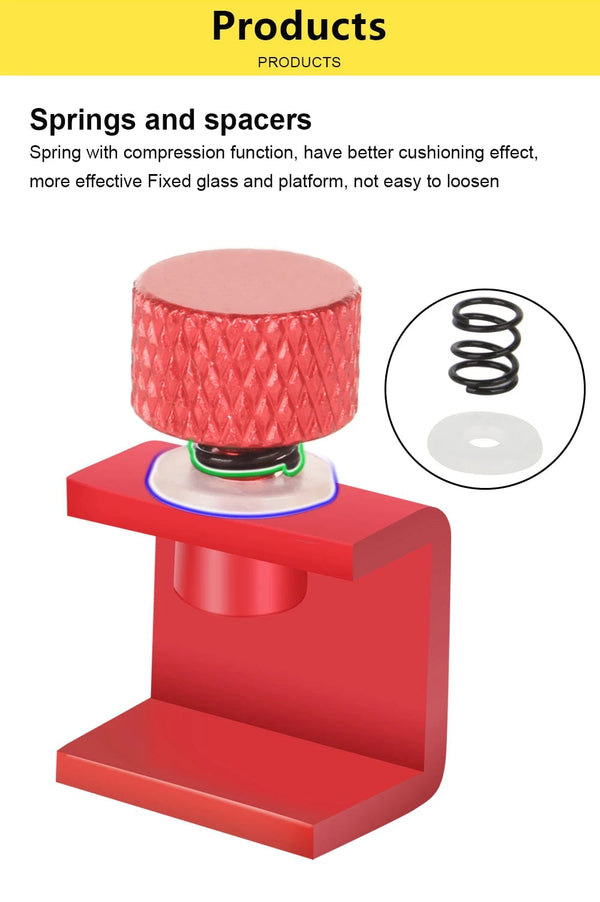 Planet Gates 3DSWAY 3D Printer Parts Platform Clamp Glass Aluminum Plate Ultimaker UM Hotbed Fixing Clip Build Heated Bed Retainer 4pcs 8pcs