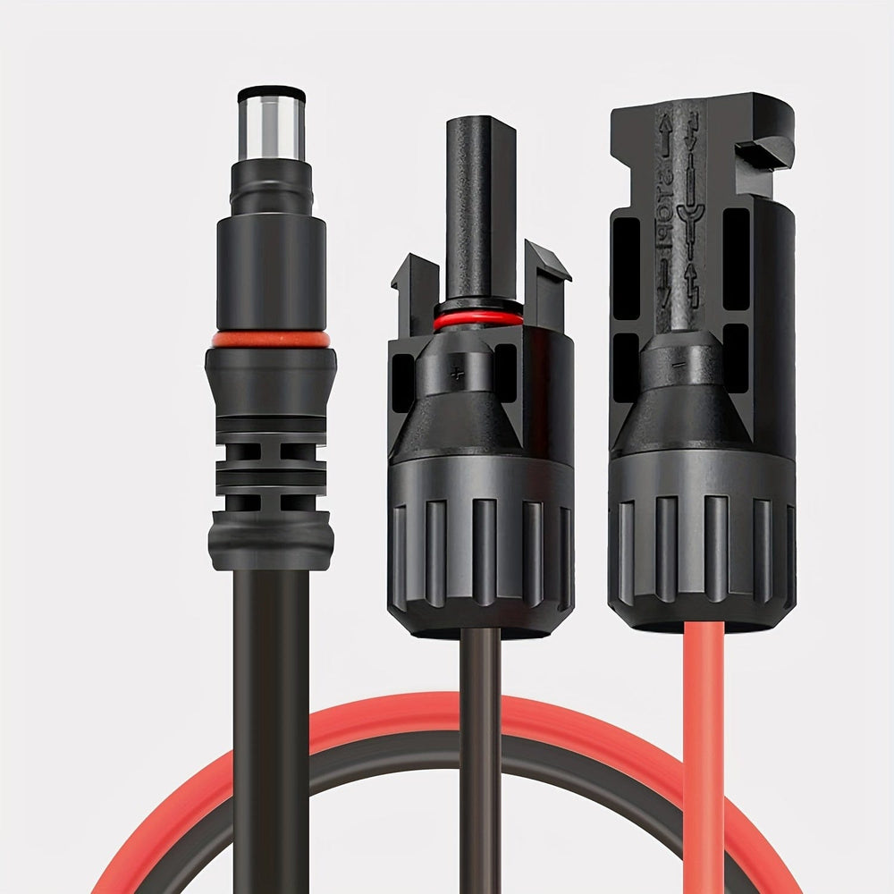 Planet Gates 3ft/0.9m 1pc Solar Panel Connector To 8MM Adapter Cable, Solar Connectors Extension Cable 3.3Ft 14AWG Compatible With Solar Connector, DC 8mm Input Solar Generator Portable Power Station (3.3FT/1M)