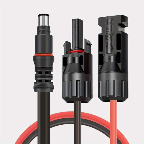 Planet Gates 3ft/0.9m 1pc Solar Panel Connector To 8MM Adapter Cable, Solar Connectors Extension Cable 3.3Ft 14AWG Compatible With Solar Connector, DC 8mm Input Solar Generator Portable Power Station (3.3FT/1M)
