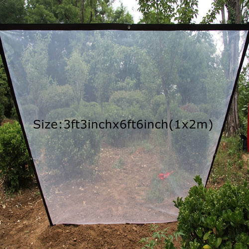 Planet Gates 3ft 3inch*6ft 6inch(1x2m) 1pc Transparent Tarp With Reinforced Gommets, Waterproof Tarpaulin Cover Enclosure For Greenhouse Balcony Garden Patio Porch Canopy Camping Outdoor Tent Cover