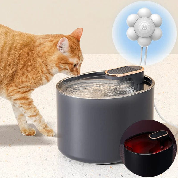 Planet Gates 3L Cat Water Fountain with Motion Sensor Automatic Dog Water Dispenser with LED Light Ultra Silent Pet Drinking Water Fountain