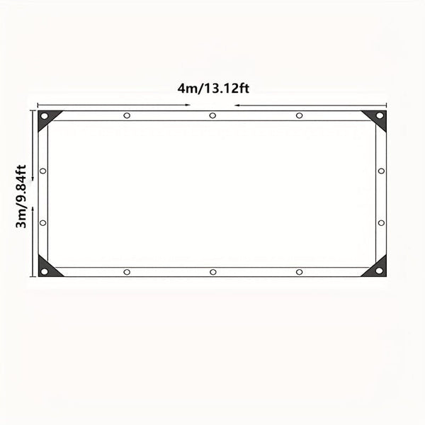Planet Gates 3m * 4m 1 Set Of Beige Encrypted Shading Mesh, Sunshade Cloth, Sunshade Cloth, Suitable For Courtyard, Balcony, Garden, Plant Shed, Animal Shed Sun Protection, UV Protection, And Sunshade Canvas, 3m/9.84ft*4m/13.12ft