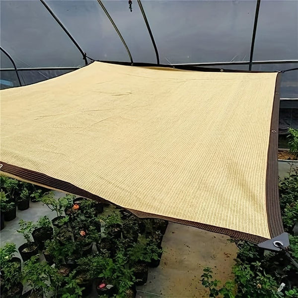 Planet Gates 3m * 4m 1 Set Of Beige Encrypted Shading Mesh, Sunshade Cloth, Sunshade Cloth, Suitable For Courtyard, Balcony, Garden, Plant Shed, Animal Shed Sun Protection, UV Protection, And Sunshade Canvas, 3m/9.84ft*4m/13.12ft